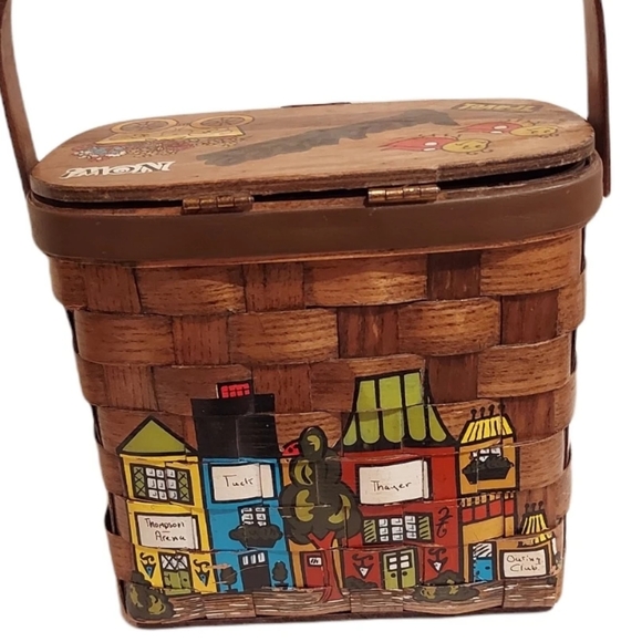 Hand Painted Basket - Picture 2 of 7